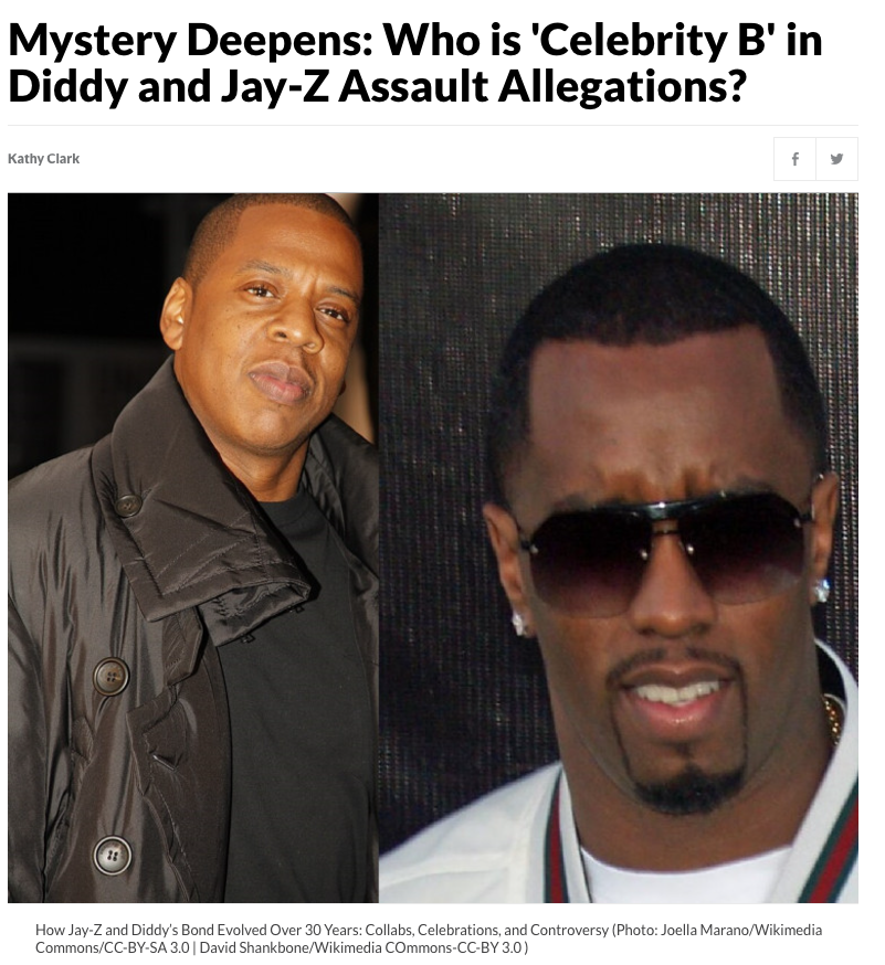 Mystery Deepens: Who is 'Celebrity B' in Diddy and Jay-Z Assault Allegations?